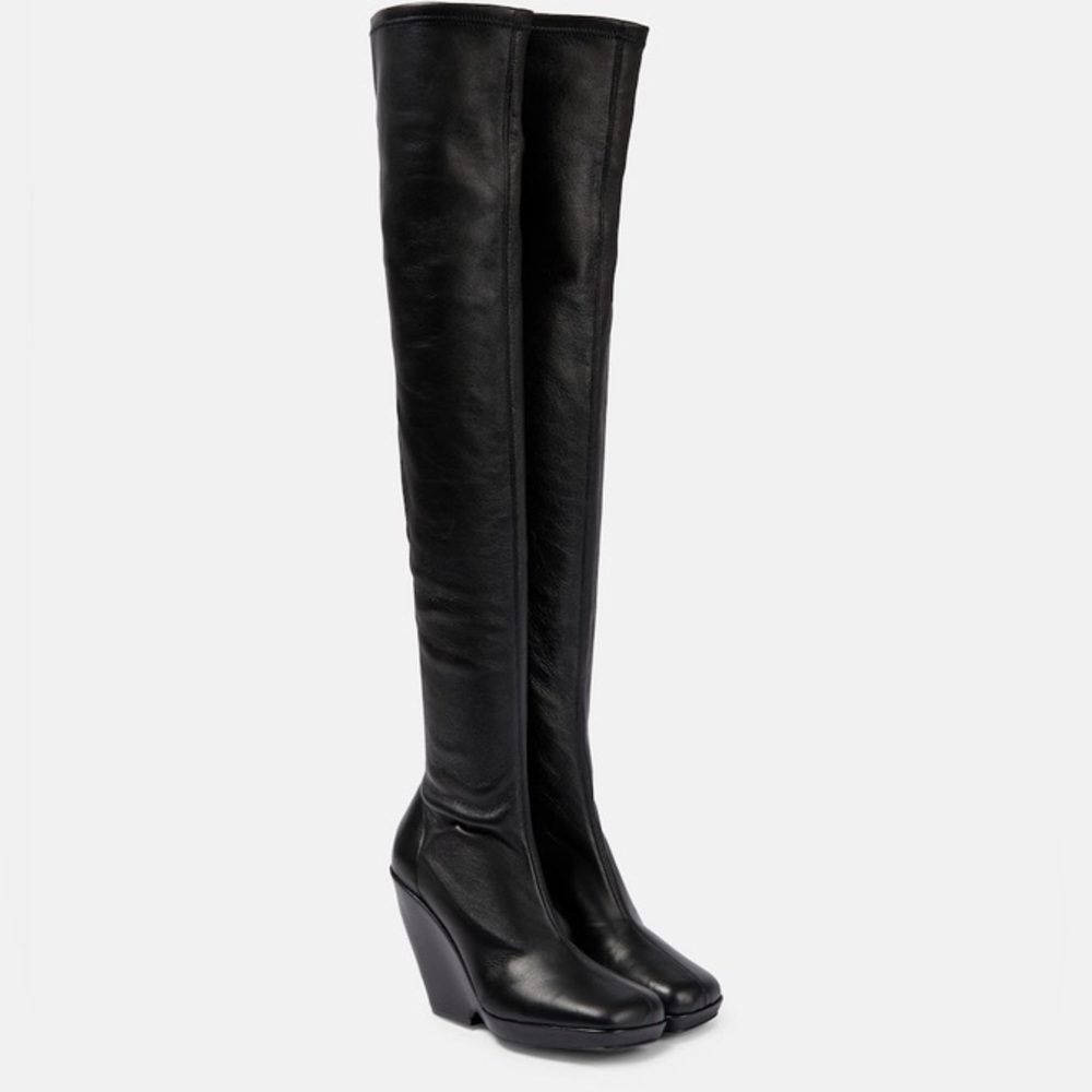 KHAITE Morgan over-the-knee leather boots sz 39.5 US 9.5